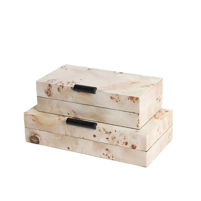 Velvet & Vigor Wooden Decorative Box-Modern Home Accessories-Media Wall Accessories