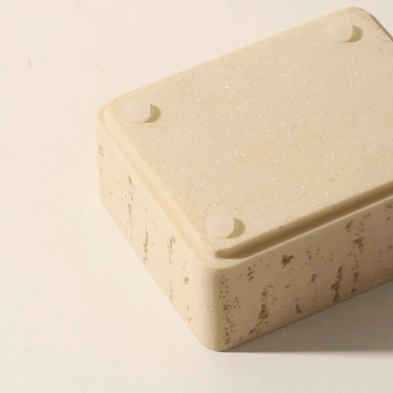 Marble Storage Trinket Box-Modern Bathroom Accessories-Velvet & Vigor