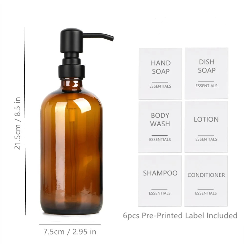 Bosra Glass Soap Dispenser Set of 2