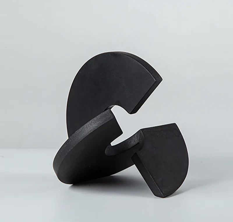 Velvet & Vigor Modern Ornament-Desk Decoration-Black-Media Wall