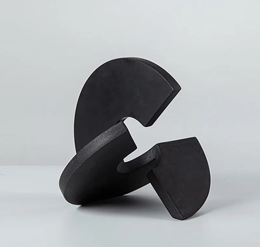 Velvet & Vigor Modern Ornament-Desk Decoration-Black-Media Wall