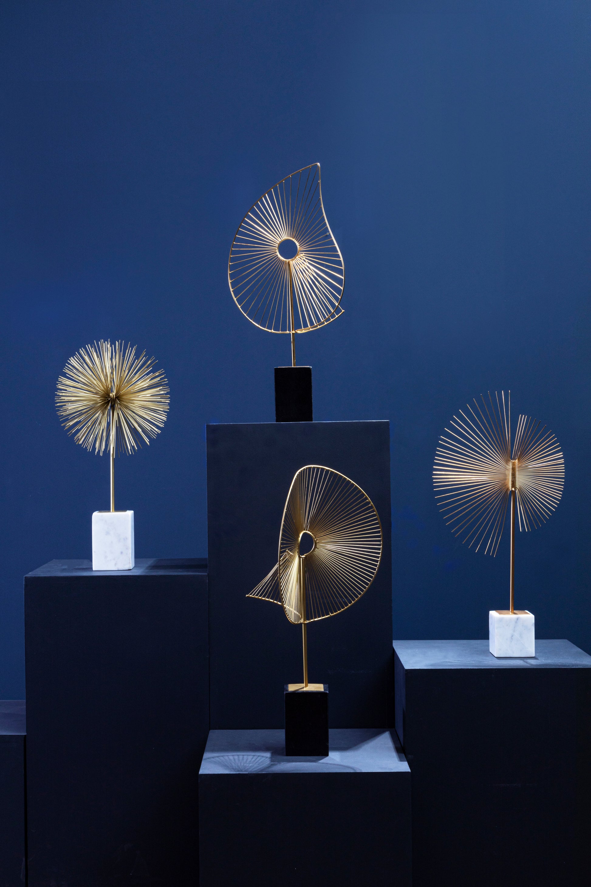 Gold Starburst Scultpure-Unique Home Decor-Media Wall Decor-Velvet & Vigor 