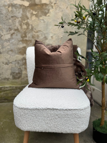 Ribbed Velvet Cushion