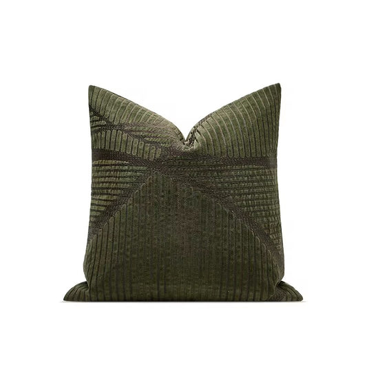 Luxury Green Velvet Cushion Cover-Soft Furnishings-45x45cm-Velvet & Vigor 