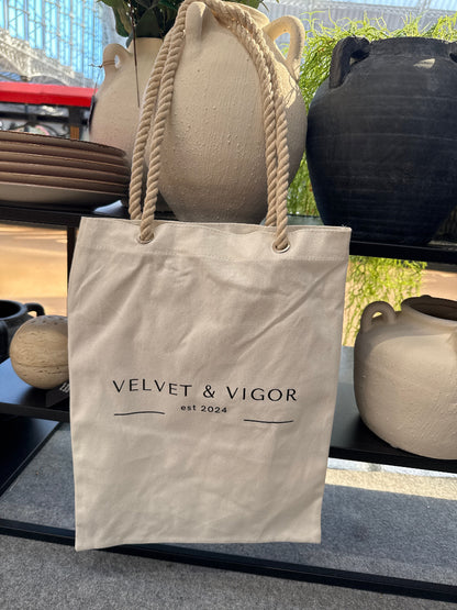 Eco-Friendly Cotton Tote Bag-Handbags-Velvet & Vigor 