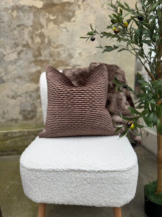 Ribbed Velvet Cushion