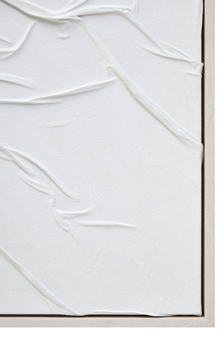 Sculptured Wall Art-White-102x102cm-Framed Canvas-Modern Home Decor-Velvet & Vigor 