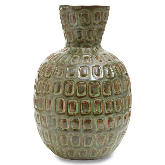 Unique Glazed Handmade Vase-Earth Tones-Unique Home Decor-Media Wall Accessories-Velvet & Vigor