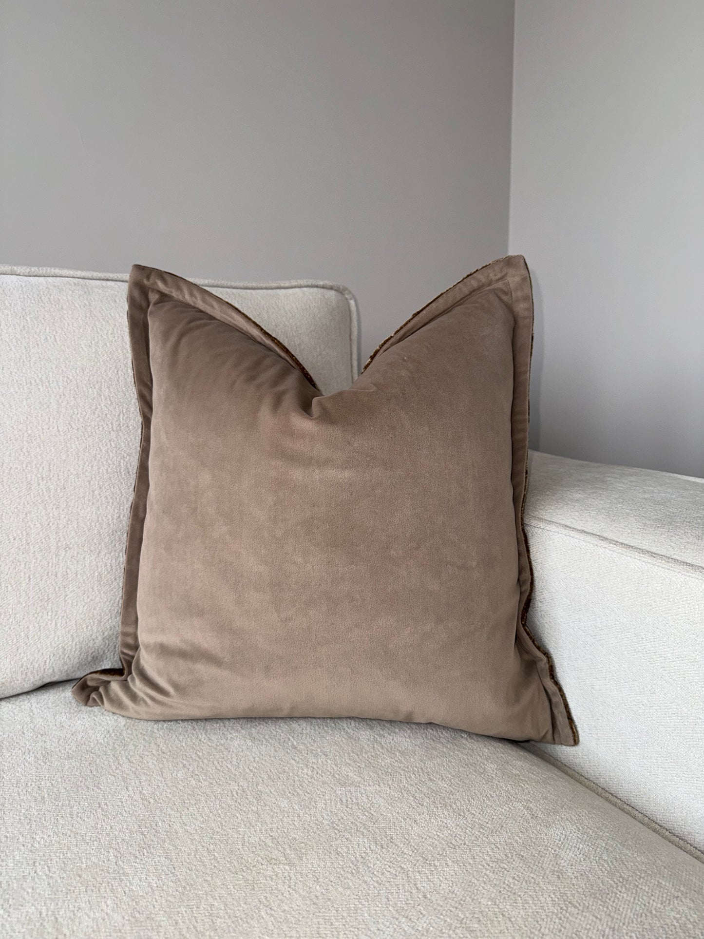 Luxury Handmade Velvet Cushion-45x45cm-Gold;Bronze-Luxury Soft Furnishings-Velvet & Vigor 