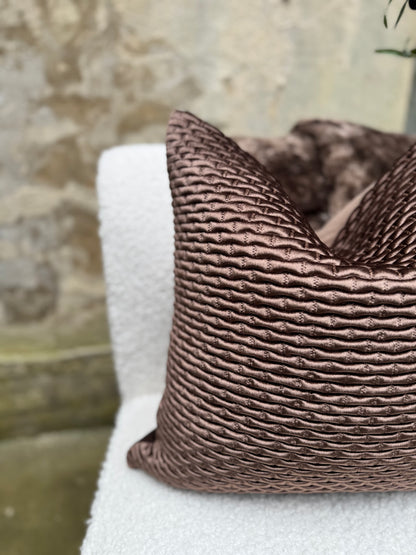 Ribbed Velvet Cushion
