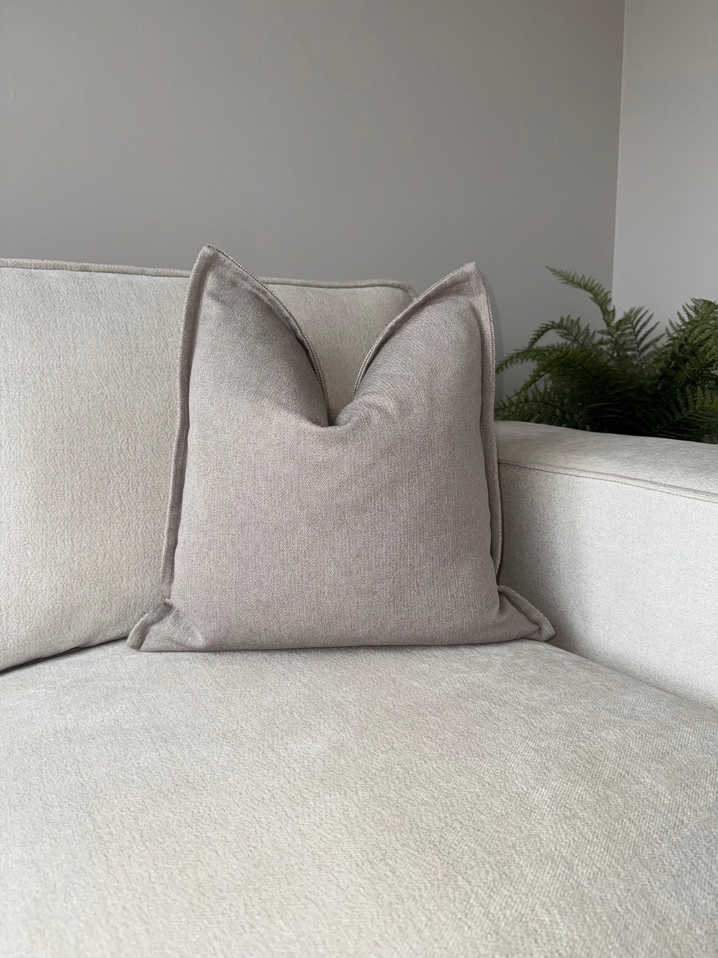 Luxury Cream Cushion-45x45cm-Neutral Home Decor-Modern Home Decor-Velvet & Vigor 