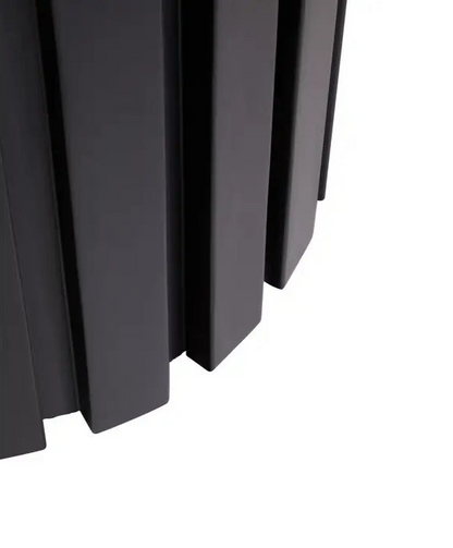 Black Ridged Stool-Modern Seating-Dining Furniture-Velvet & Vigor 