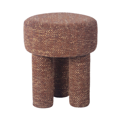 Claire Nubby Stool-Footstools-Unique Furniture-TOV Furniture-Velvet&Vigor