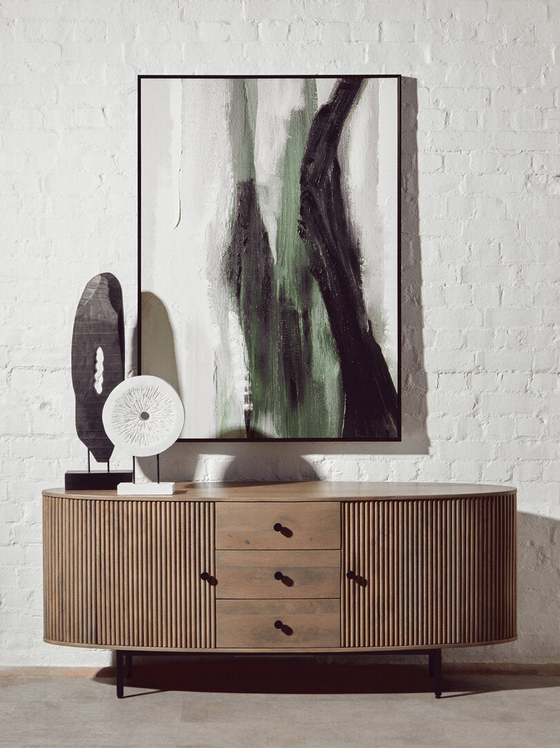 Velvet & Vigor Framed Canvas-Green;Black;Cream-142x102cm-Modern Wall Art