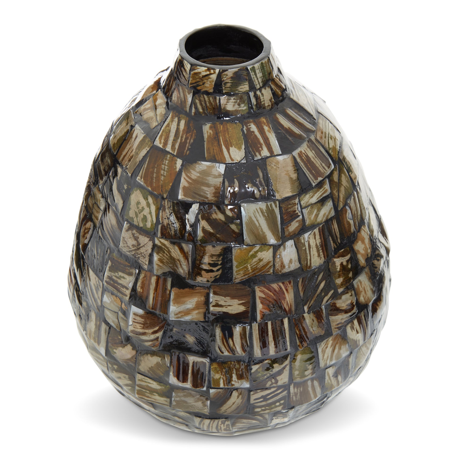 Velvet & Vigor Shell Vase-Unique Handmade Vase-Unique Home Decor-Earth Tones
