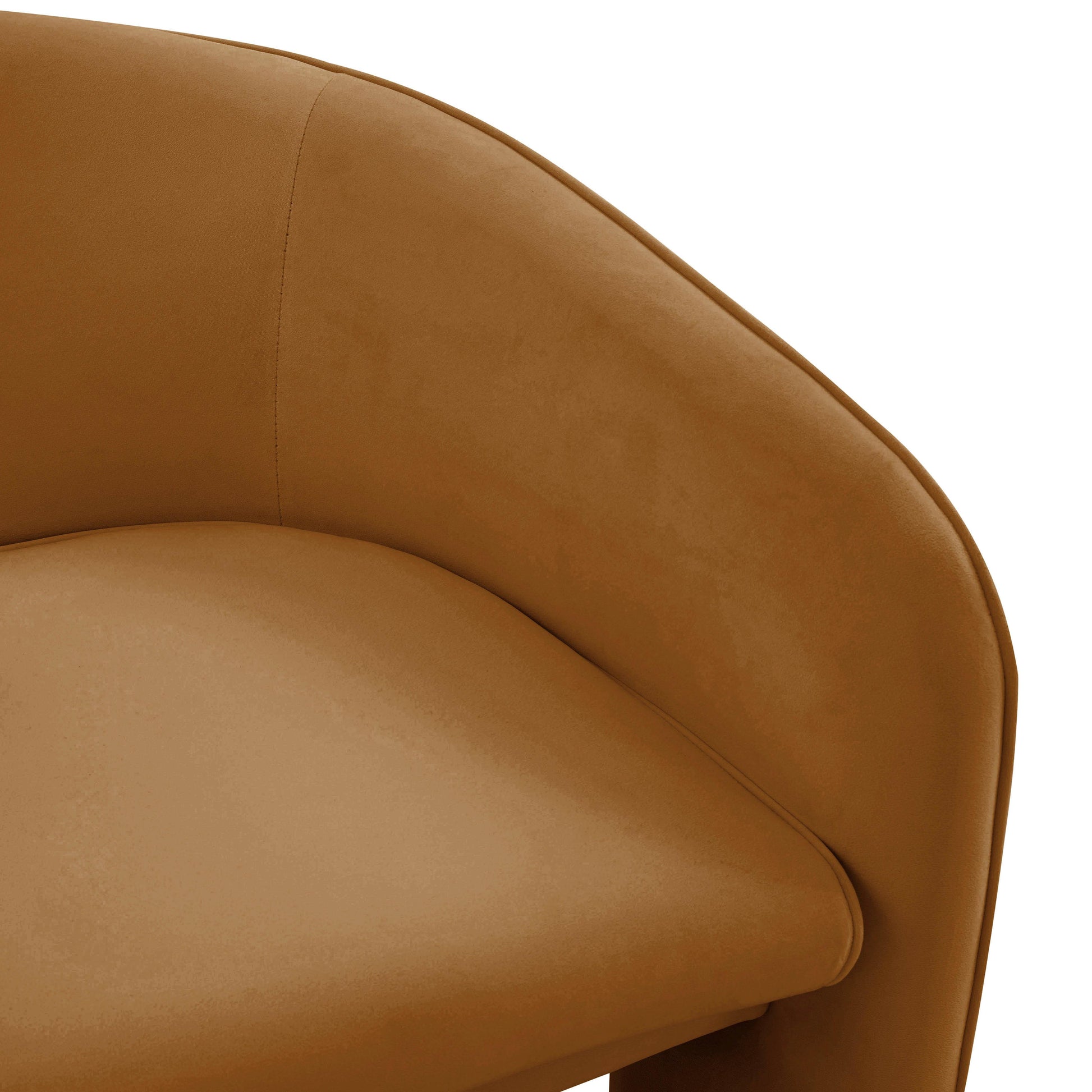 Marla Velvet Accent Chair-Caramel-Modern Furniture-Velvet&Vigor