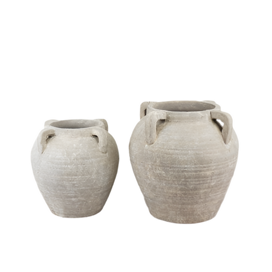 Gaia Rustic Stone Vase-Indoor/Outdoor
