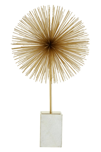 Gold Starburst Scultpure-Unique Home Decor-Media Wall Decor-Velvet & Vigor 