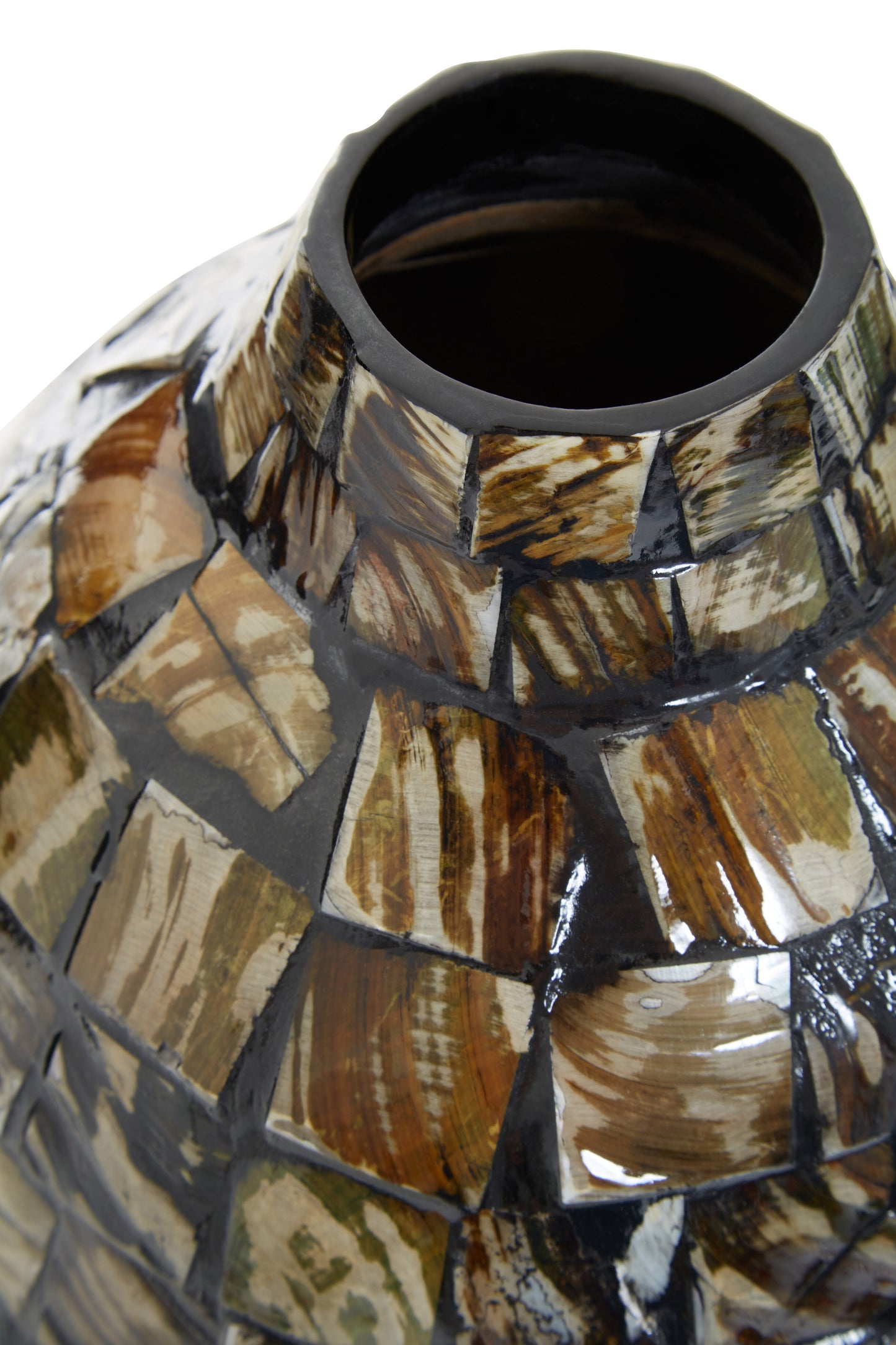 Velvet & Vigor Shell Vase-Unique Handmade Vase-Unique Home Decor-Earth Tones