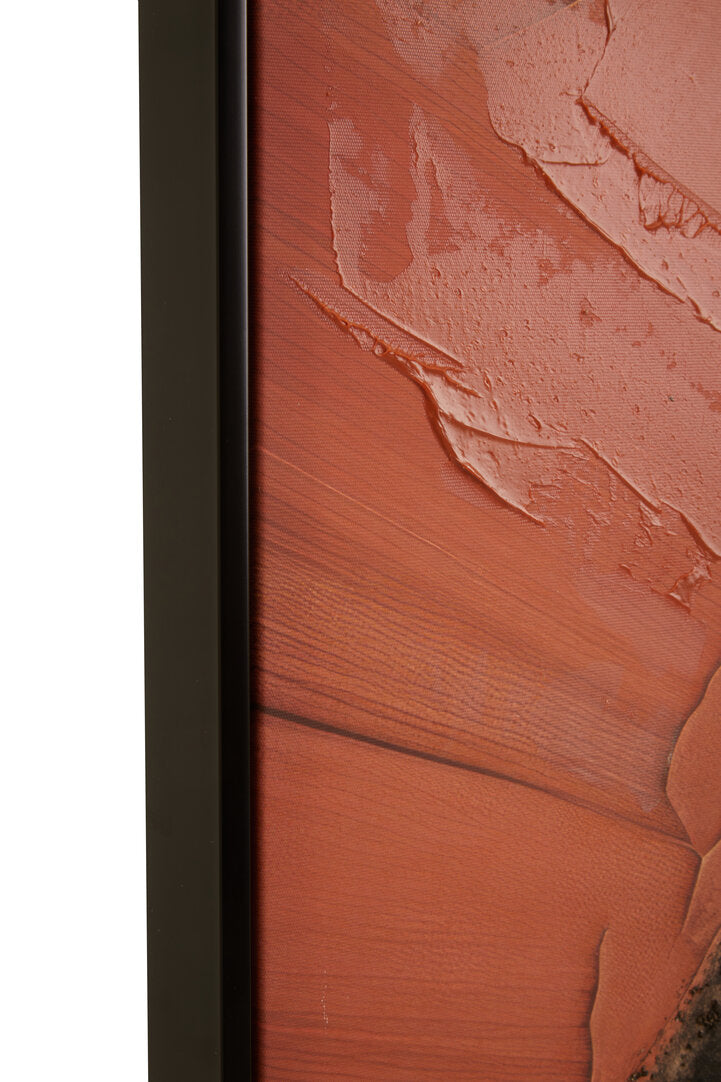 Abstract Wall Art-Burnt Orange-122X82CM-Framed Canvas-Modern Home Decor-Velvet&Vigor