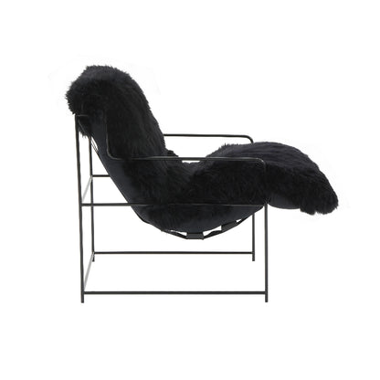 Kimi Genuine Sheepskin Accent Chair-TOV Furniture-Modern Living Interiors-Velvet&Vigor