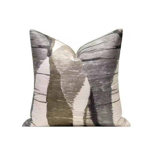 Luxury Velvet Abstract Print Cushion-Luxury Homeware-45x45-Velvet & Vigor 