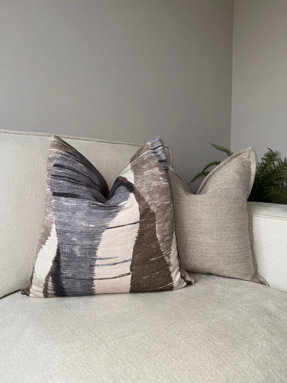 Harmony Print Velvet Cushion