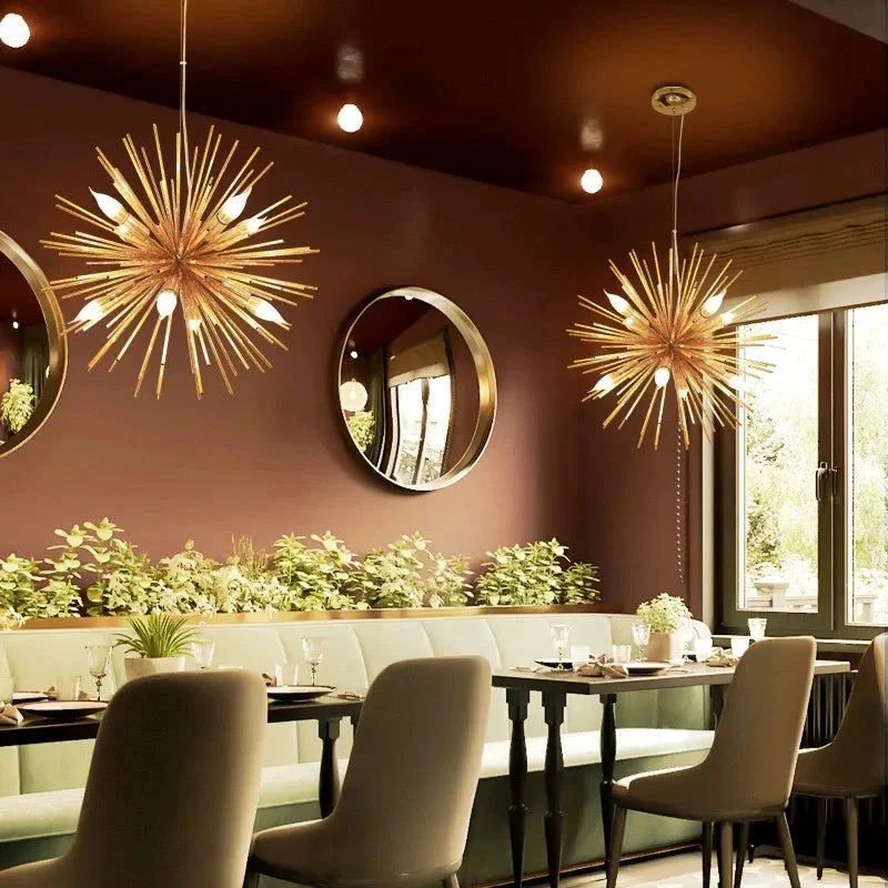 Nordic Dandelion Chandelier Pendant | Art Deco Lighting - Velvet&Vigor 