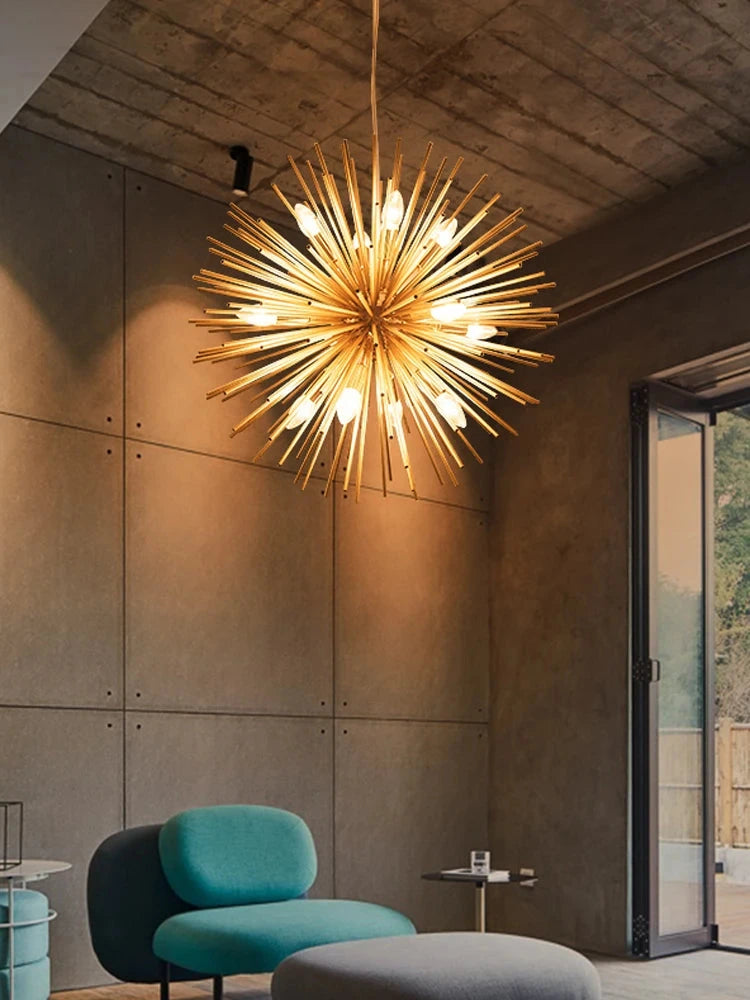 Nordic Dandelion Chandelier Pendant | Art Deco Lighting - Velvet&Vigor 