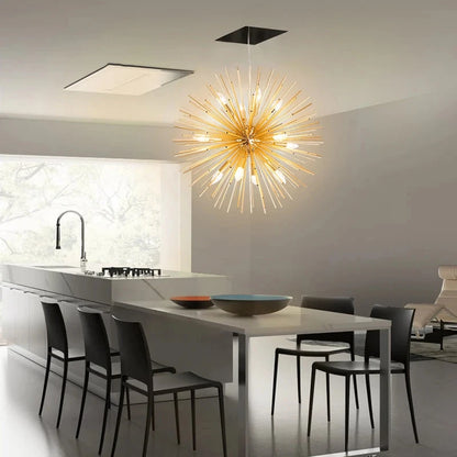 Nordic Dandelion Chandelier Pendant | Art Deco Lighting - Velvet&Vigor 