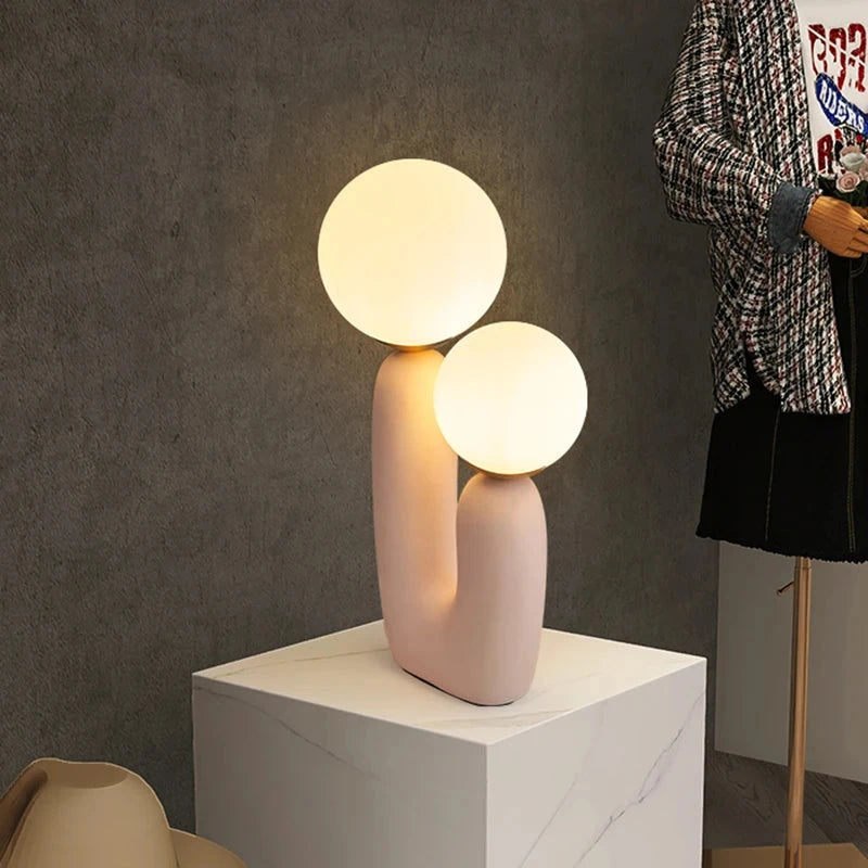 Nordic Style Art Table Lamp | Modern Minimalist Decor - Velvet&Vigor 