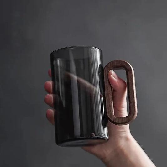 Smoked Glass Mug 260ml | Modern Drinkware-Velvet&Vigor