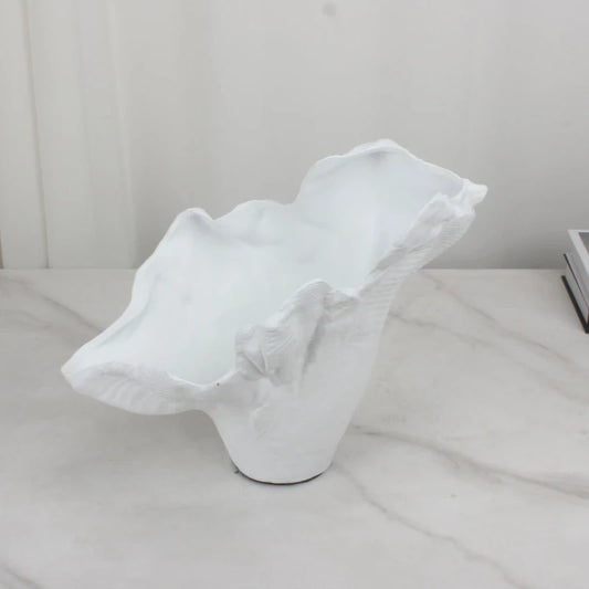 White Irregular Vase-Abstract Decor-Modern Interiors-Velvet&Vigor