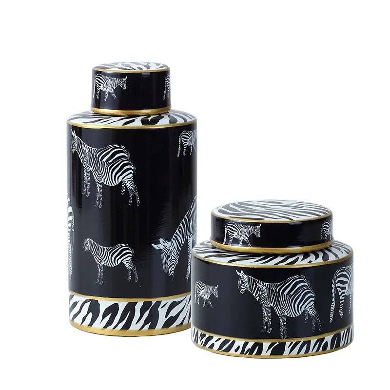 Sarah Ginger jar-Animal Print-Modern Home Accessories-Velvet&Vigor