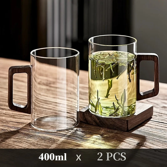 Borosilicate Glass Mug – Heat Resistant and Stylish Glass Coffee & Tea Mug-Velvet&Vigor