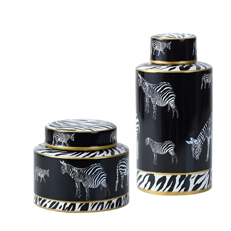 Sarah Ginger jar-Animal Print-Modern Home Accessories-Velvet&Vigor