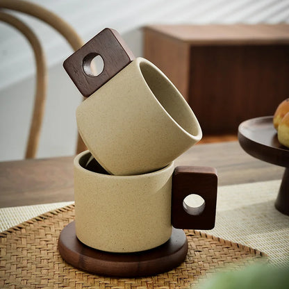 Handmade Porcelain Mug | Modern Kitchen Accessories-Velvet&Vigor