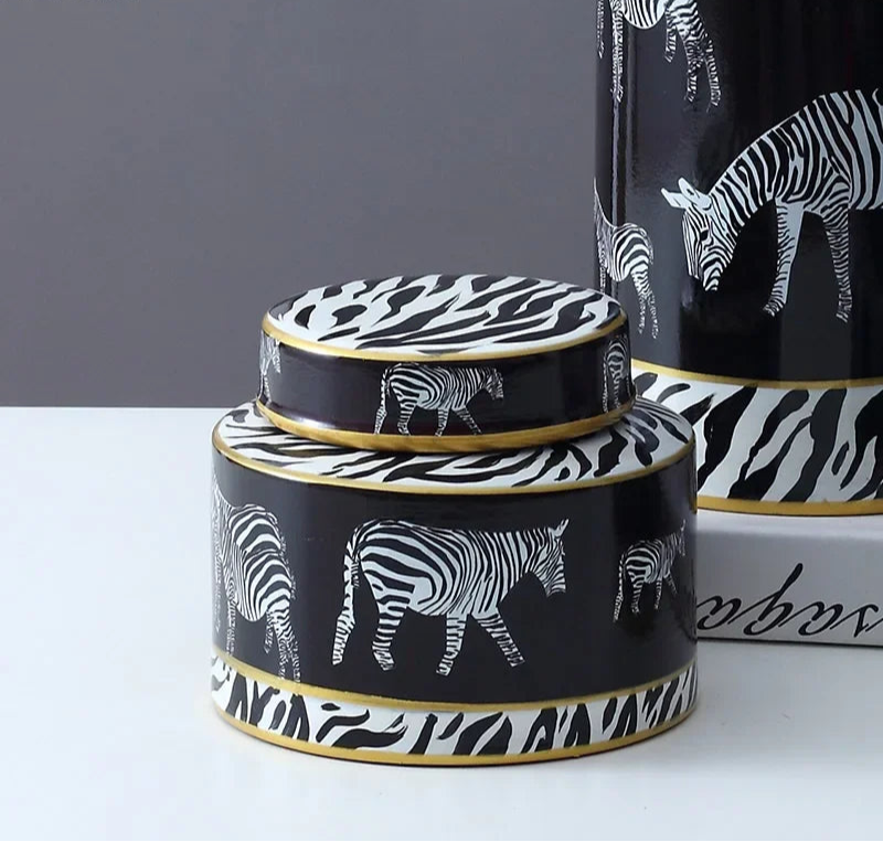 Sarah Ginger jar-Animal Print-Modern Home Accessories-Velvet&Vigor