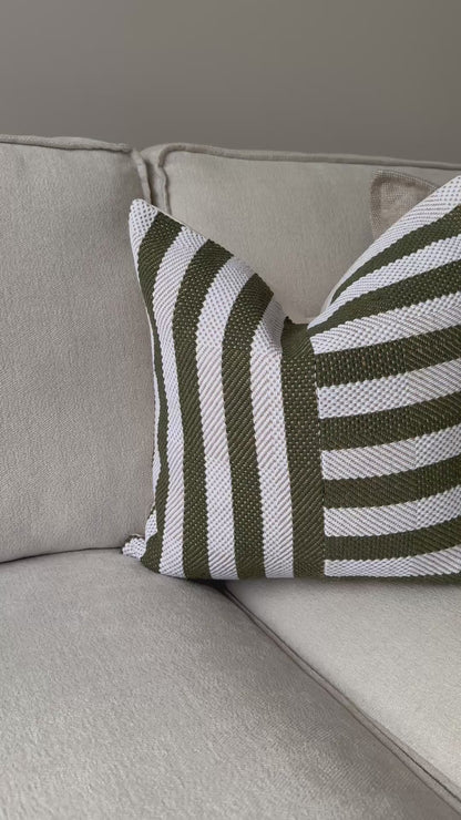 Earthen Oracle Striped Cushion