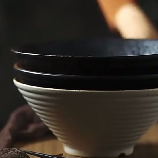 Large Ramen Bowl | Luxury Serveware-Velvet&Vigor 